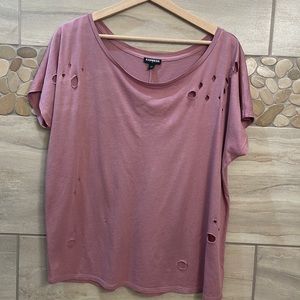 Pink Round Neck Line. Short Sleeve.
Very Comfortable.